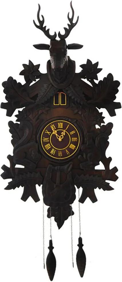 Relógio De Parede Em Madeira Com Pêndulo