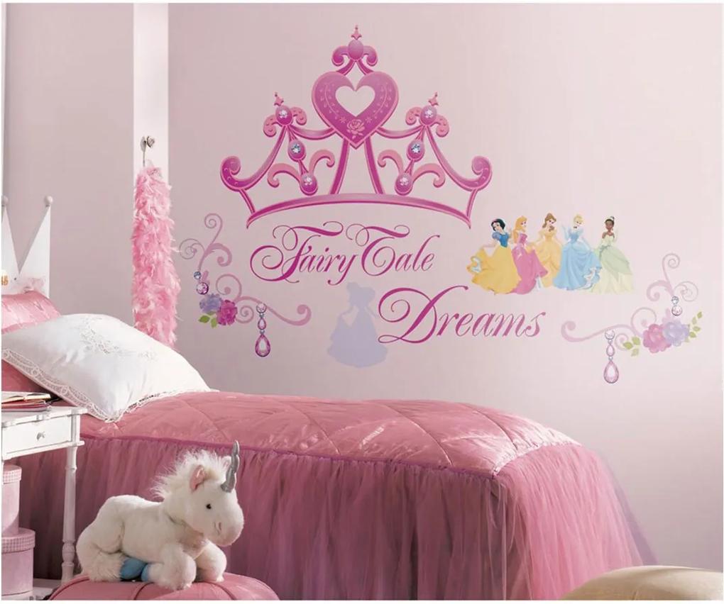 Adesivos de Parede RoomMates Colorido Disney Princess - Princess Crown Peel & Stick Giant Wall Decal