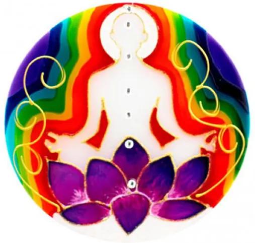 Mandala em Vidro Meditação P (10cm)