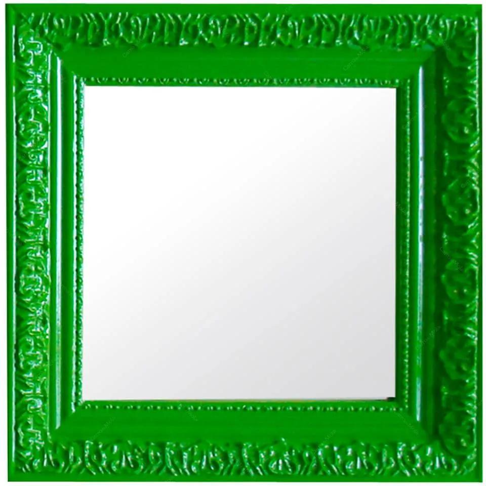 Espelho Charm Quadrado Verde em MDF - Urban - 30x30 cm