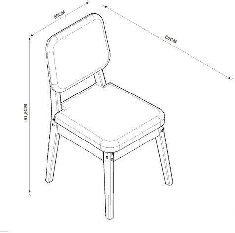 Conjunto Mesa De Jantar Paris 1.2 Nature Com 4 Cadeiras Paris Nature/Areia – Tebarrot Móveis