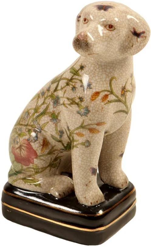 Escultura Decorativa de Porcelana Cachorro Puppy