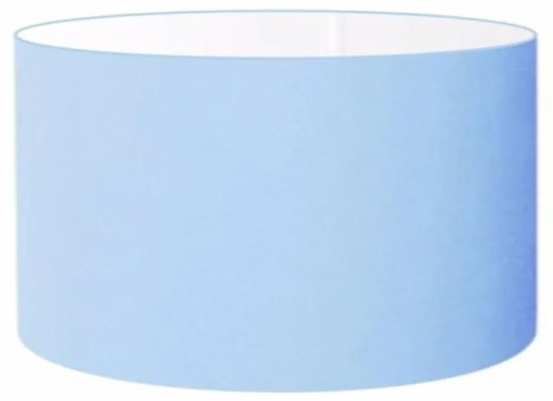 Cúpula abajur e luminária cilíndrica vivare cp-7024 Ø50x25cm - bocal nacional - Azul-Bebê