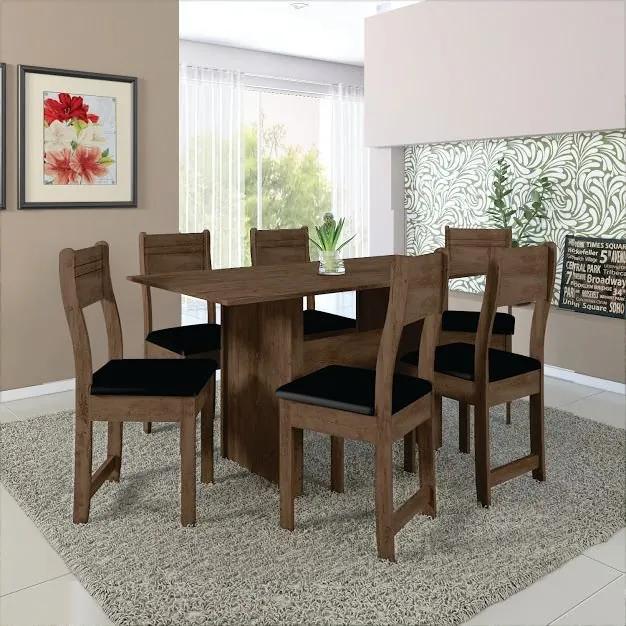Conjunto Sala De Jantar 6 Cadeiras Talita Indekes