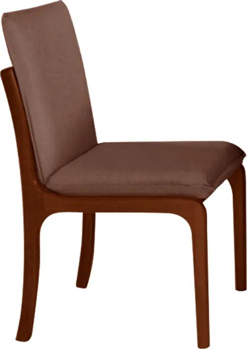 Cadeira Perséfone Estofada Facto Marrom / Pinhão