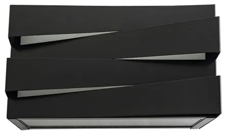 Arandela Aluminio Vidro Ip65 Epoxi - PRETO