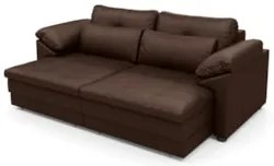 Sofá Retrátil 2 Lugares Para Sala 175cm Dijon Couro Caramelo S07 - Mpo