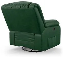 Poltrona do Papai Reclinável Pietra Glider Giratória FH9 PU Verde Musg