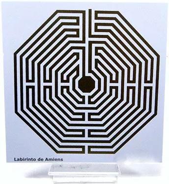 Placa Radiônica Labirinto de Amiens (PVC)