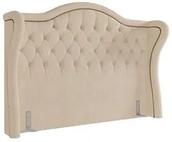 Cabeceira Cama Box Casal Queen 160cm Antibes P02 Boucle Bege - Mpozena