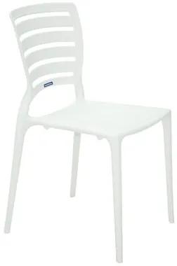 Cadeira Sofia encosto horizontal branca Tramontina 92237010