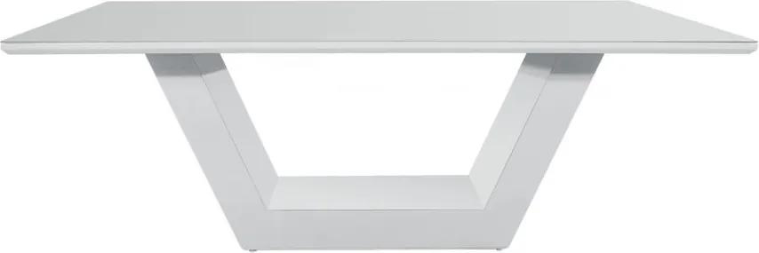 Mesa de Jantar Lilie com Vidro 180x100 cm Branco Fosco - Wood Prime DS 41227