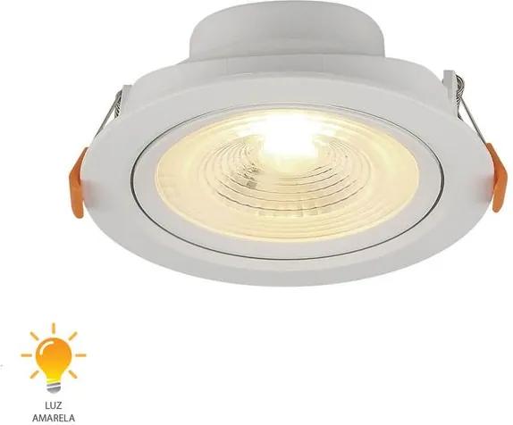 Spot de Embutir LED Redondo 6W Bivolt Branco Quente 3000K - 80163004 - Blumenau - Blumenau