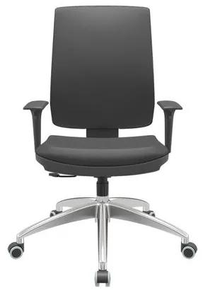 Cadeira Office Brizza Soft Vinil Preto RelaxPlax Base Aluminio 120cm - 63915 Sun House