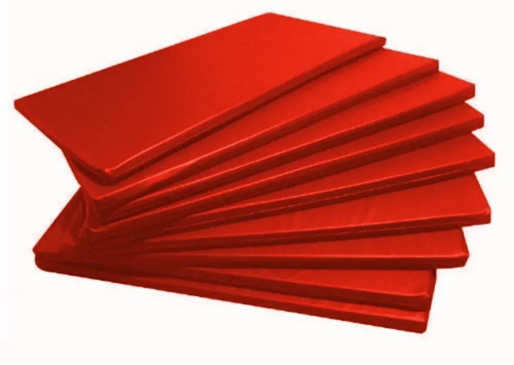 Kit 5 Colchonetes Academia, Gin�Stica, Exerc�Cios Abdominai (Vermelho)