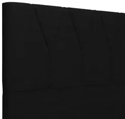 Cabeceira Cama Box Casal Queen 160cm Aura Suede W01 Preto - Mpozenato