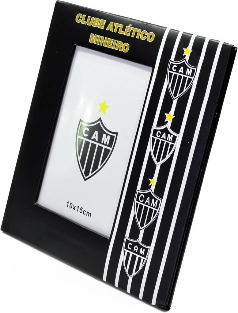 Porta Retrato Minas de Presentes De Resina Para 1 Foto 10X15cm - Atlético Mineiro Preto