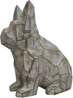 Cachorro Origami de Resina