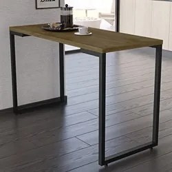 Conjunto Mesa de Cozinha Prattica Industrial 120cm com 4 Banquetas F02