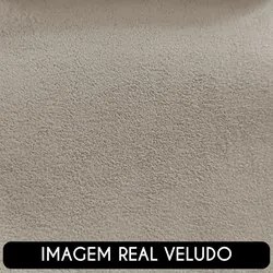 Poltrona para Sala de Estar Decorativa Kit com 2 Maggie K04 Veludo Beg