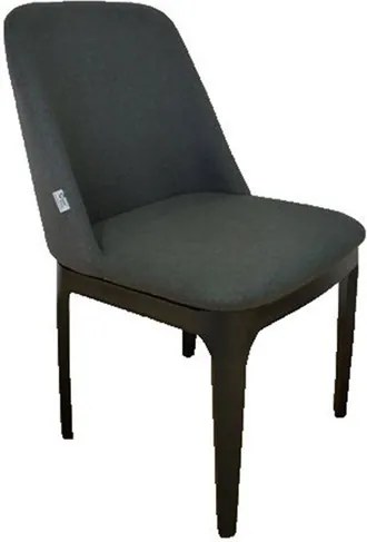 Cadeira Belfast S/Braço em Metal e Madeira Cinza