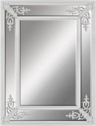 Espelho Clássico com Moldura Branca 120x90x3cm
