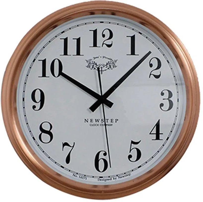 Relógio de Parede Blanche Rose Goldway - 36x7 cm