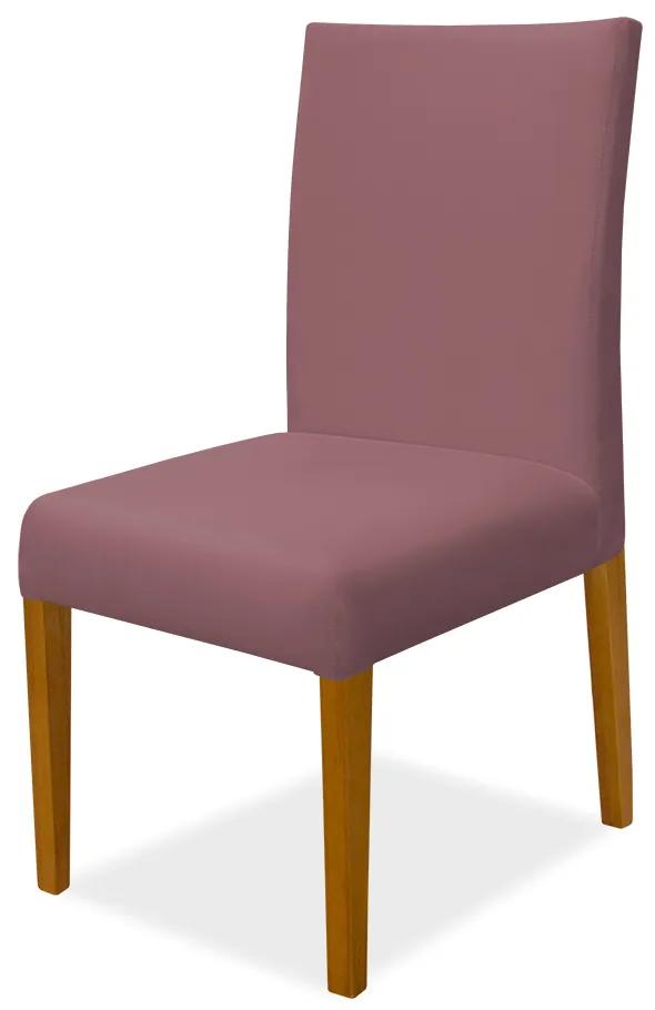 Kit 8 Cadeiras de Jantar Milan Veludo Rosê