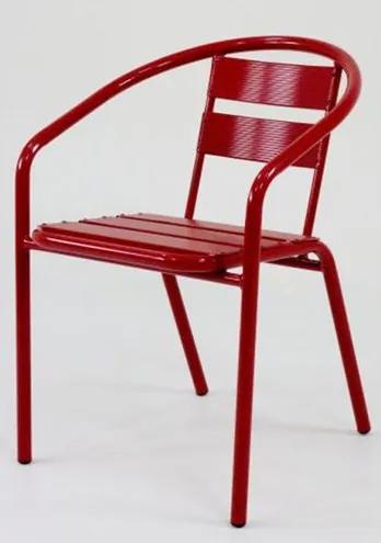 Cadeira Fun em Aluminio Vermelha - 58360 - Sun House