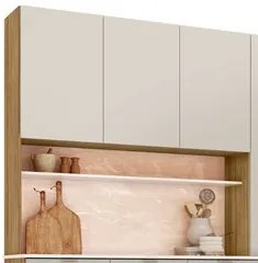 Cozinha Compacta 8 Portas 161cm Soul K02 Freijó/Soft - Mpozenato