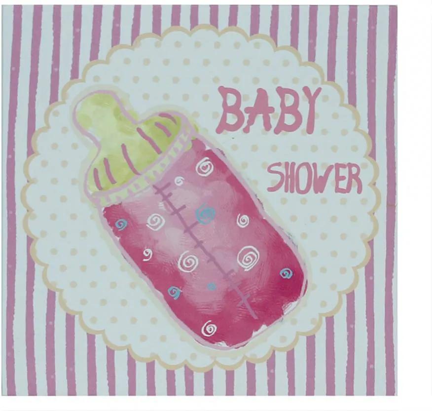 Tela Impressa Baby Shower Fullway - 20x20x4 cm