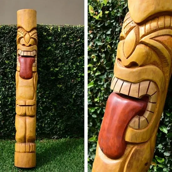 Tiki Totem in Madeira Itaúba  art from Brazil – Arte & Sintonia