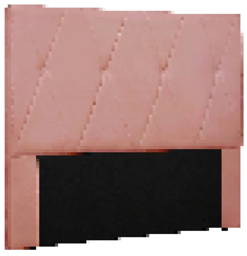 Cabeceira Cama Box King 195 cm Aquilla Veludo S04 - D'Rossi - Rosa