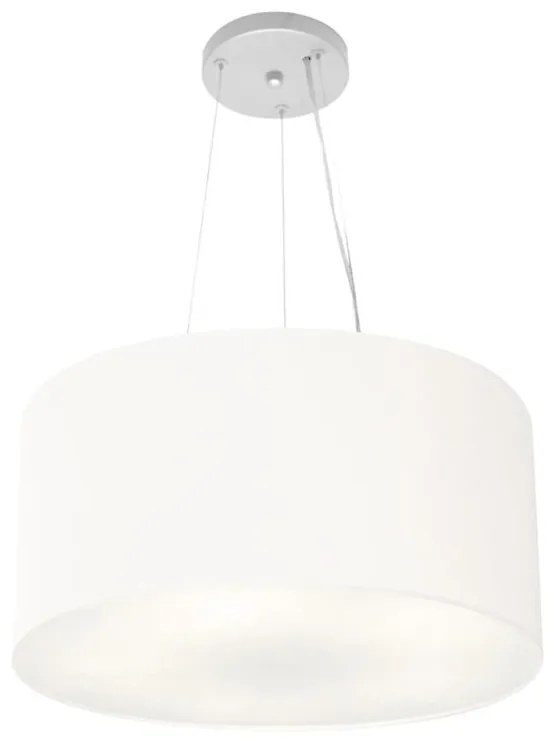 Lustre Pendente Cilíndrico Vivare Md-4186 Cúpula em Tecido 45x25cm - Bivolt