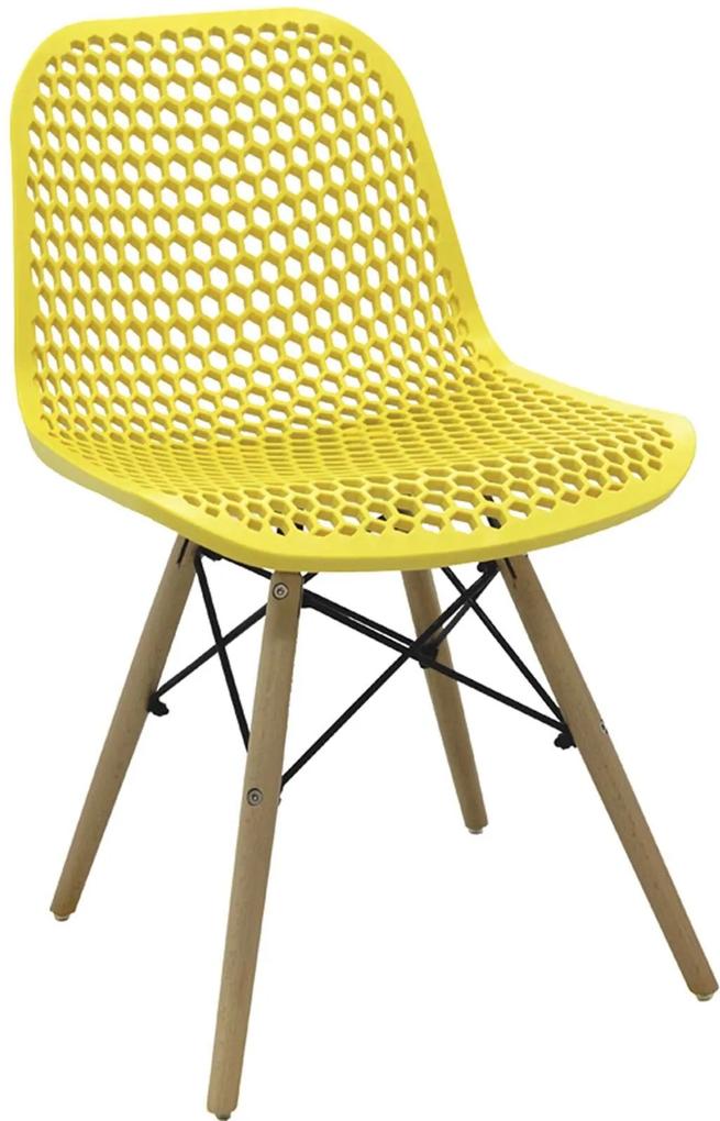 Cadeira Eloisa Amarela Rivatti