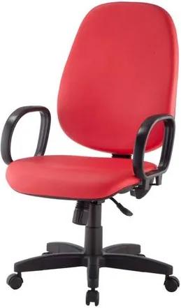 Cadeira Corporate Presidente cor Vermelho com Base Nylon - 43935 Sun House