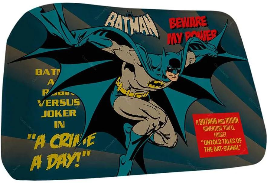 Tapete DC Comics Batman Beware My Powers em Poliéster - Urban 70x40 cm