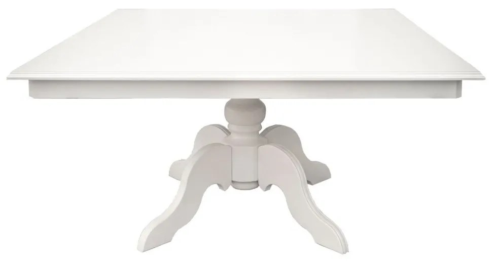 Mesa de Jantar Clássica Quadrada Altesse - Branco Provençal Kleiner