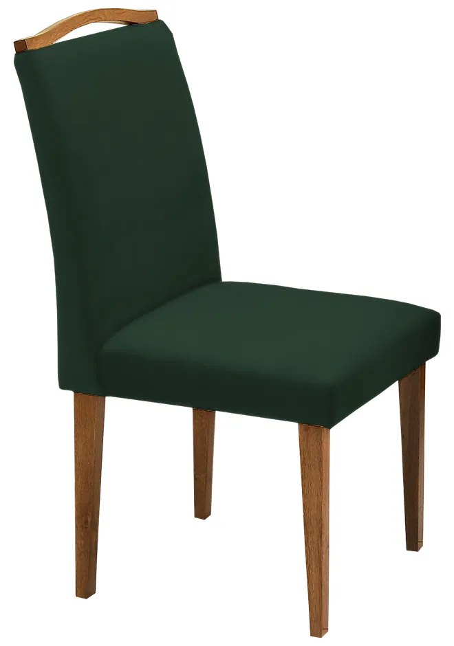 Cadeira Sala de Jantar Keli Aveludado Verde - Rimac
