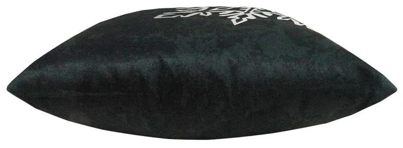 Capa de Almofada Natalina de Suede em Tons Prata 45x45cm - Floco Prata - Somente Capa