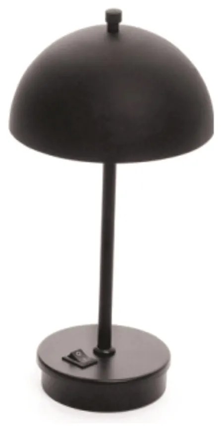 Abajur Freedon Cúpula Indireta Ø15,5X29Cm 1Xled 0,5W 3000K - Old Artis... (PRETO / DOURADO BRILHO, 110V)