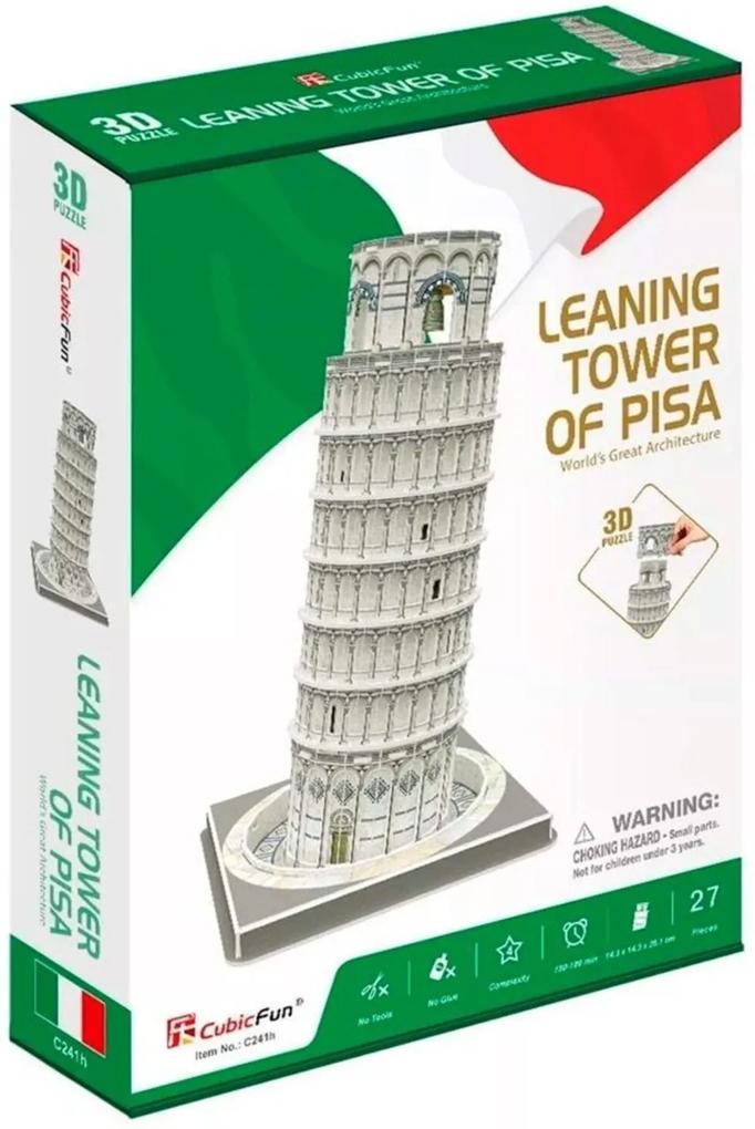 QuebraCabeça 3D Torre de Pisa 27 Peças- Brinquedos Chocolate