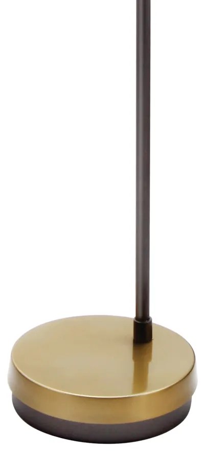 Abajur Flash 20X12X53Cm Tubo Ponteira Acrílico Metal Alumínio 01Xg9 -... (PRETO / DOURADO BRILHO)