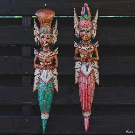 Casal Rama e Sita em Madeira 60cm - Bali