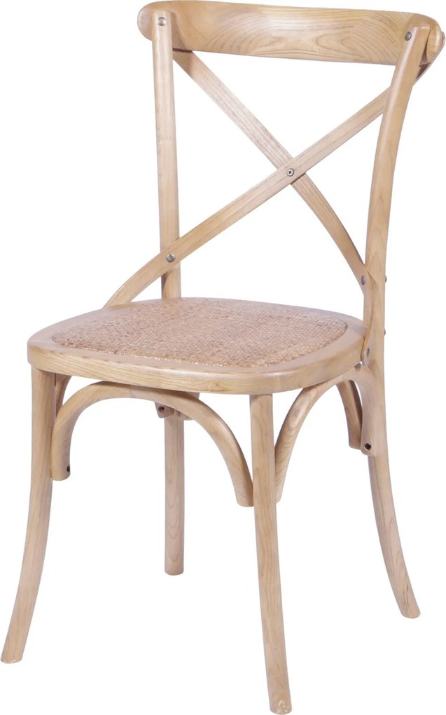Cadeira Cross Madeira OR Design Bege