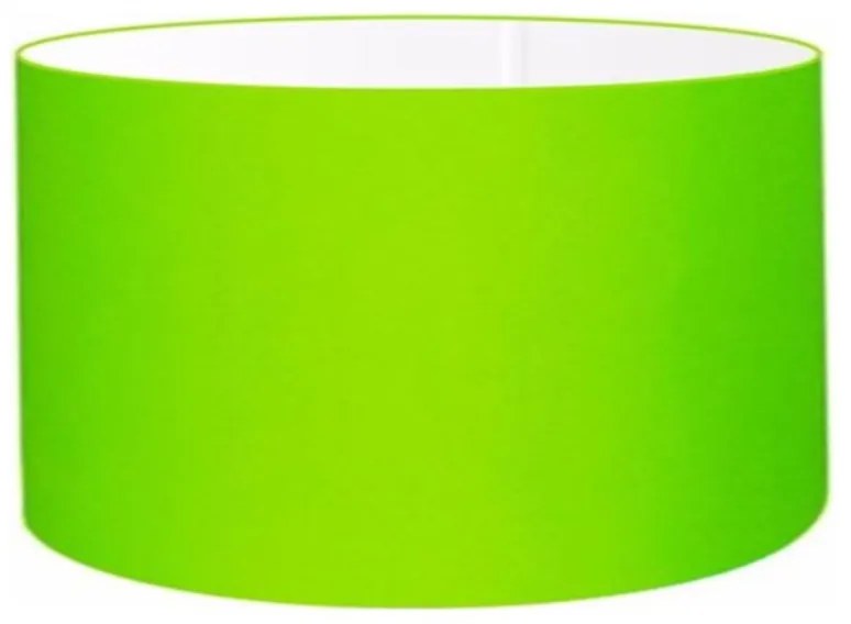 Cúpula abajur e luminária cilíndrica vivare cp-8023 Ø50x21cm - bocal europeu - Verde-Limão