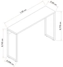 Kit 2 Aparadores Pés Metálicos Studio Industrial Z28 Branco - Mpozenat