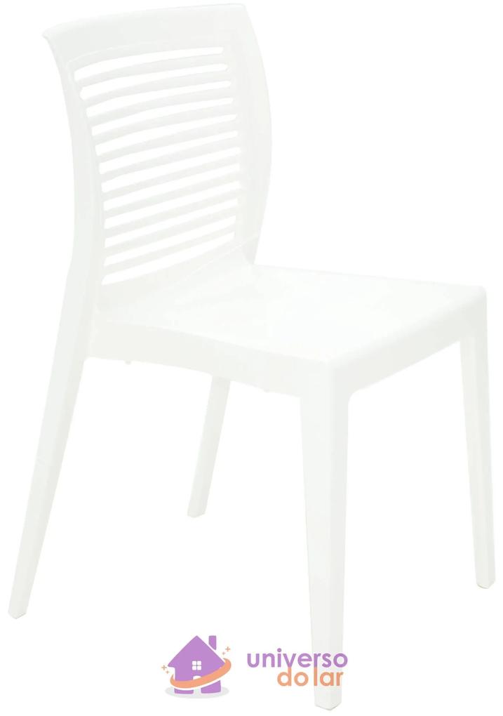 Cadeira Tramontina Victória Branca com Encosto Vazado Horizontal em Polipropileno - Tramontina  Tramontina