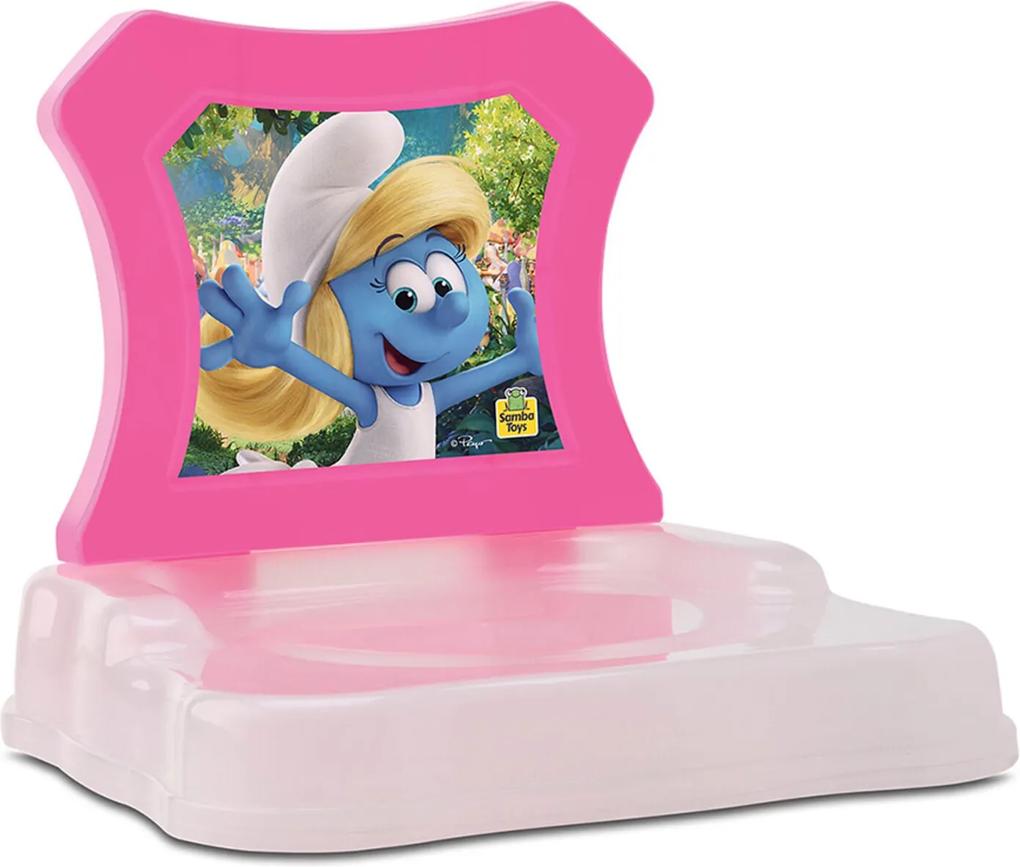Cadeira Didática para Bebê - Smurfs - Rosa - Samba Toys