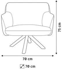 Kit 02 Poltronas Decorativas Jade Base Giromad Corano B-10 Tressê Linh